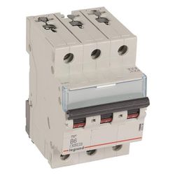 Legrand Leitungsschutzschalter TX3 B-Charakteristik 6A 3-polig, 6kA, 400V, 3TE, Grau, 4... LEGRAND-403398 3414970387462 (Abb. 1)