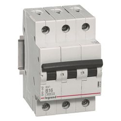 Legrand Leitungsschutzschalter RX3 B 16A, 3-polig, 6kA, 400V, 3TE, Grau... LEGRAND-419169 3414970367297 (Abb. 1)