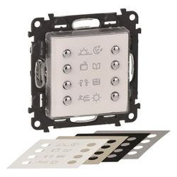 Legrand Szenariotaster myHome Valena Life 8-fach, Unterputz, mit LED-Anzeige, mit Besch... LEGRAND-752199 3414970567956 (Abb. 1)