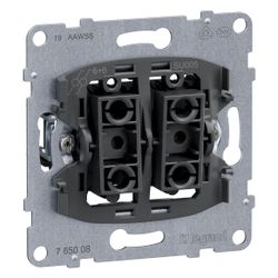 Legrand Doppelwechselschalter SEANO, 10AX, Steckklemmen, Unterputz, 72,9x72,9x40mm... LEGRAND-765008 3414972544665 (Abb. 1)