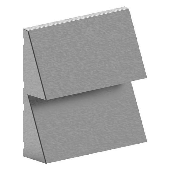 Limodor Außenhaube 205x205x58mm, 205x205x58mm, Edelstahl, natur