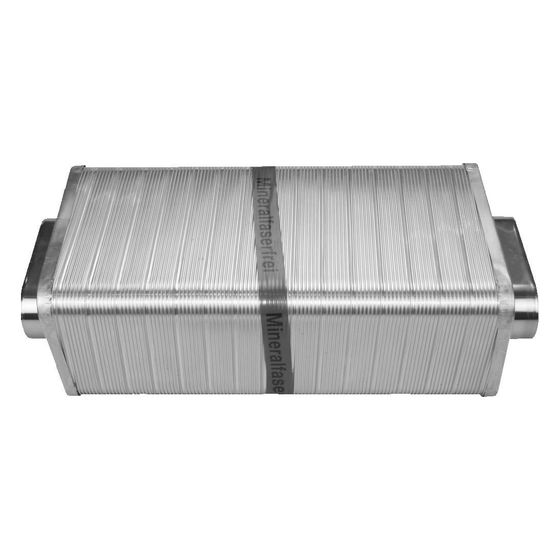 Limodor Schalldämpfer SD 191x79-500, 500x280x180mm 191x79mm 24dB 200 Grad C, Aluminium