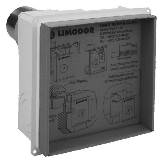 Limodor Einbaukasten compact/H-K-AP, NW 80mm, 242x242x105mm