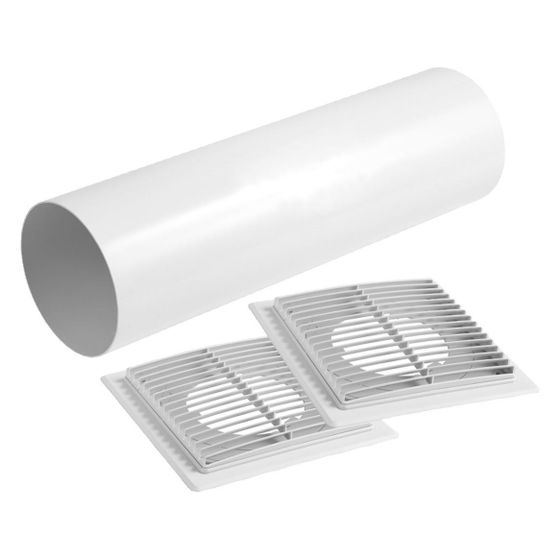 Limodor Überströmeinrichtung AIRONOVA WDH 160, 160mm Wandhülsendurchmesser, Weiß