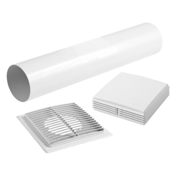 Limodor Zulufteinrichtung AIRONOVA ALD 100, 104mm Wandhülsendurchmesser, 16m3/h bei 4 Pa, Weiß
