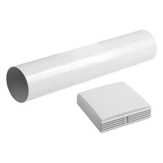 Limodor Zulufteinrichtung AIRONOVA ALD100FS, 104mm, 500mm, Weiß