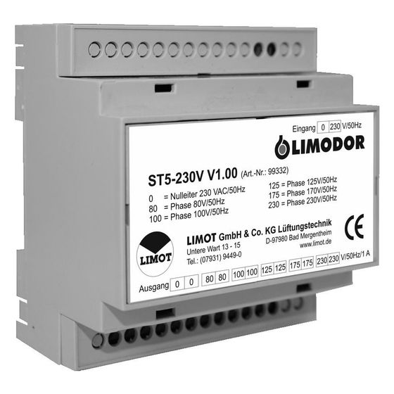 Limodor 5-Stufen-Trafo ST5-230V, 88x90x58mm, 230V, IP 20