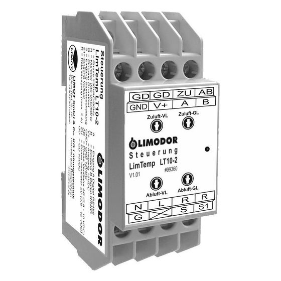 Limodor Steuerung AIRBASE Plus/Temp LimTemp LT10-2, 90x36x57mm, 230V, IP20