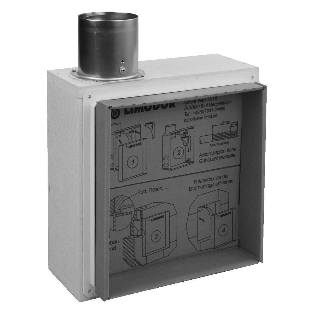 Limodor Einbaukasten compact-K Ausblas oben, NW 80mm, 272x272x115mm, Kunststoff/Fibersil... LIMODOR-82000 4043828820005 (Abb. 2)