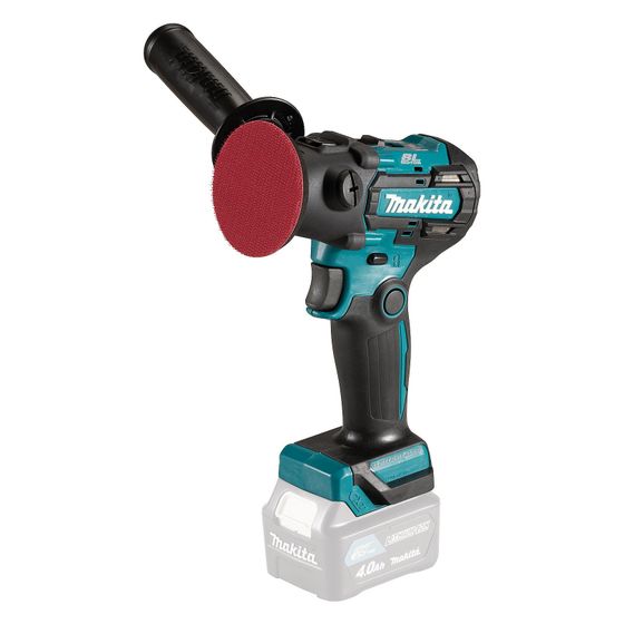 Makita Akku-Schleifer und Polierer PV301DZ, 0-9.500 min-1, 50mm Schleifteller, 75mm Klettteller, 0,8kg