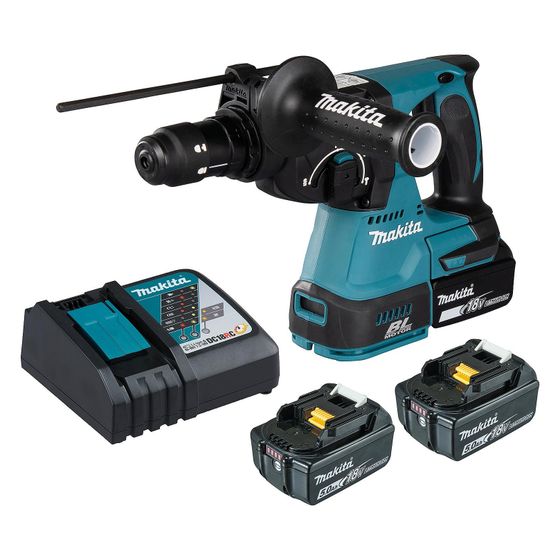 Makita Akku-Bohr- und Meißelhammer DHR243RT3J, 18V 2,0J SDS-Plus 3,4kg