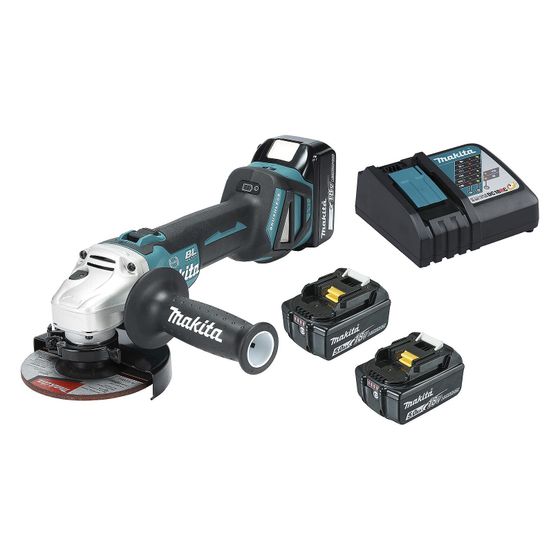 Makita Akku-Winkelschleifer DGA513RT3J, 18V 125mm 3.000-8.500 min-1