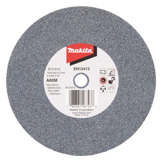 Makita Schleifstein B-51910, 150x16x12,7mm, Körnung 60