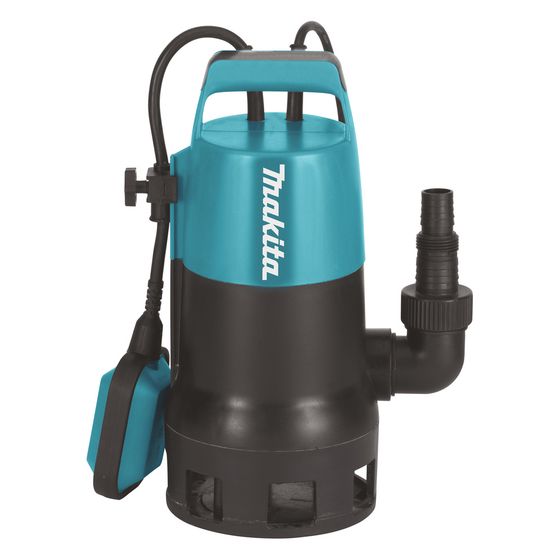 Makita Tauchpumpe PF0410, 400 W, 8.400 l/h, 35mm Korngröße, 160x168x345mm