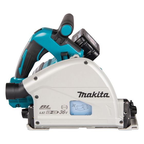 Makita Akku-Tauchsäge DSP600ZJ, 2x18V, 165x20mm, 56mm Schnitttiefe, 5,1kg, inkl. MAKPAC