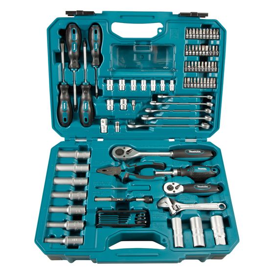 Makita Werkzeugsatz E-08458, 87-teilig, Chrom-Vanadium-Stahl