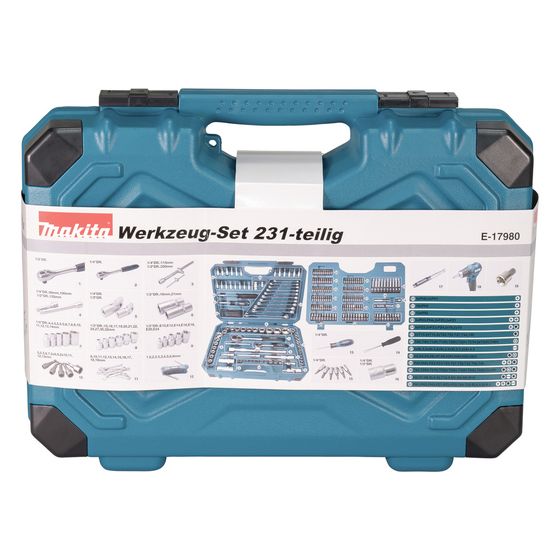 Makita Werkzeugsatz E-17980, 231-teilig
