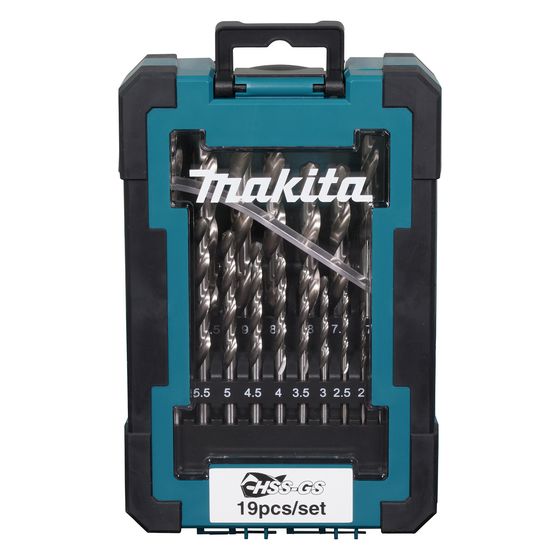Makita Bohrer-Set D-78352, 1-10mm, HSS-GS, 19-teilig