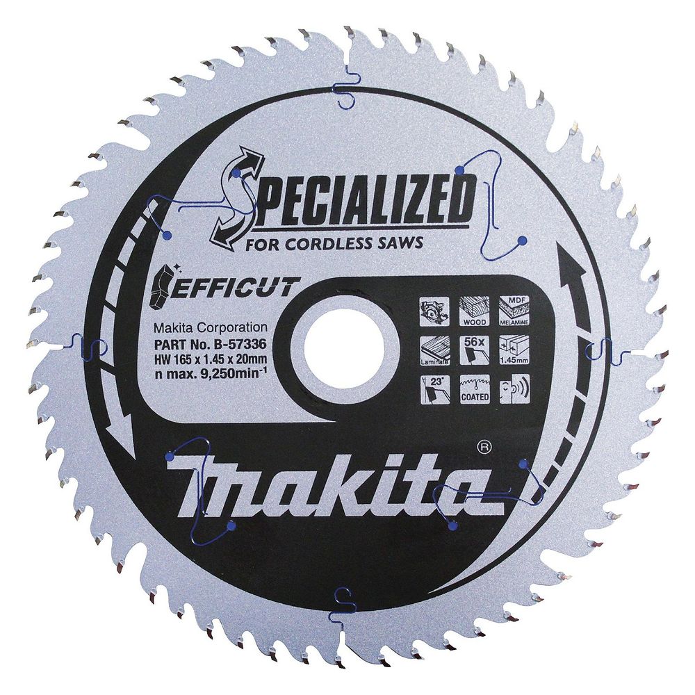 Makita Kreissägeblatt EFFICUT B-57336, 165x20x1,45mm, 56 Zähne... MAKITA-B-57336 0088381518420 (Abb. 4)