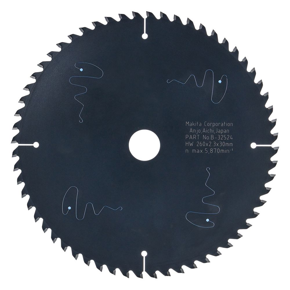 Makita Kreissägeblatt MAKBLADE PLUS B-32524, 260x30mm 60 Zähne, Holz... MAKITA-B-32524  (Abb. 4)