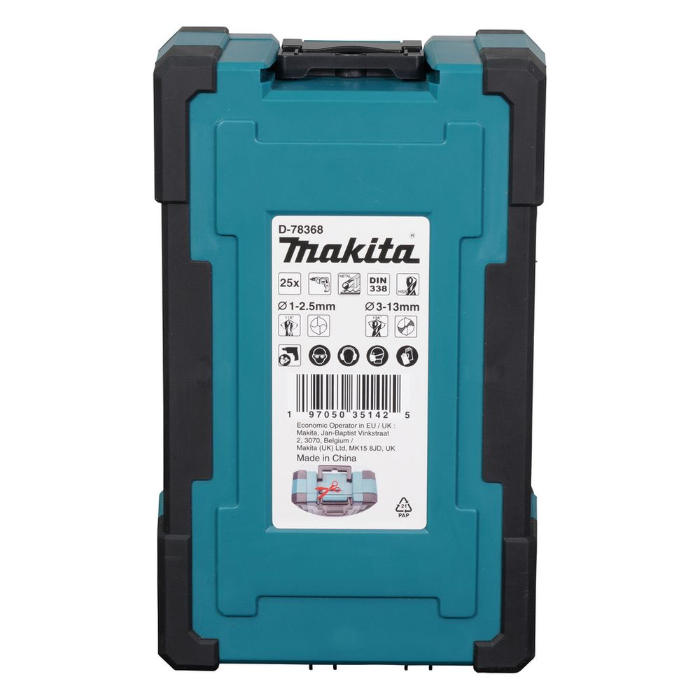 Makita Bohrer-Set D-78368, 1-13mm, HSS-GS, 25-teilig... MAKITA-D-78368  (Abb. 3)