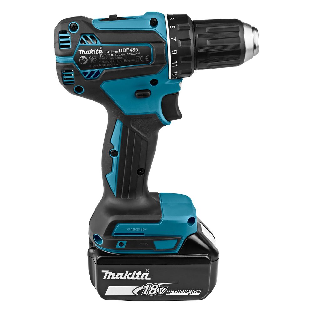 Makita Akku-Bohrschrauber DDF485Z, 18V 65Nm 1.900 min-1 1,5-13mm 1,2kg... MAKITA-DDF485Z 0088381866316 (Abb. 5)