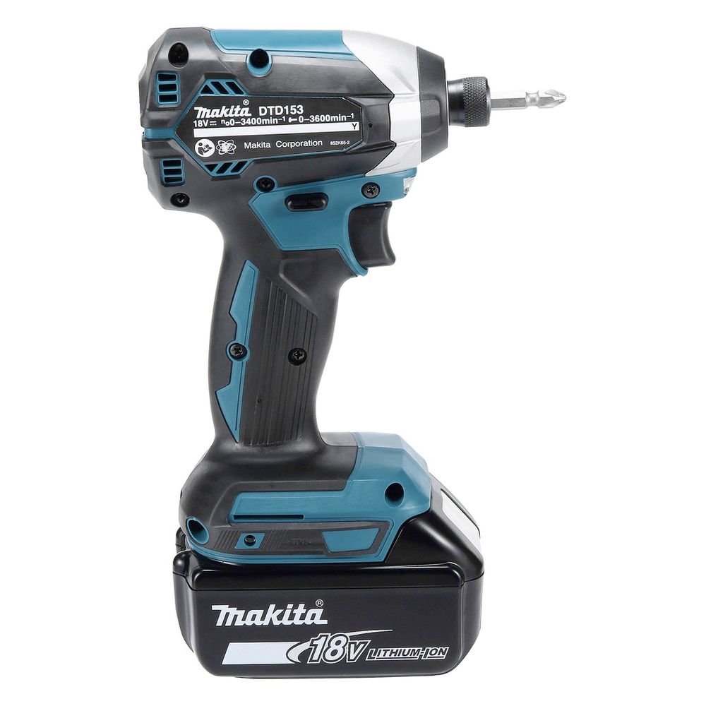 Makita Akku-Schlagschrauber DTD153, 18V 1/4" 170 Nm 0-3.400 min-1... MAKITA-DTD153Z 0088381823883 (Abb. 6)