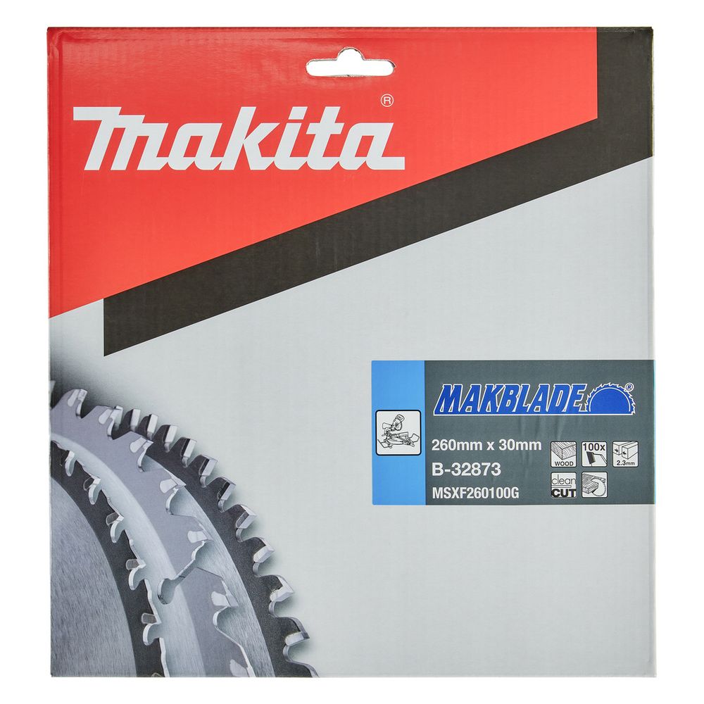 Makita Kreissägeblatt MAKBLADE B-32873, 260x30mm, 100 Zähne, 2,3mm Schnittbreite, 5 Grad Zahnwinkel,... MAKITA-B-32873  (Abb. 2)