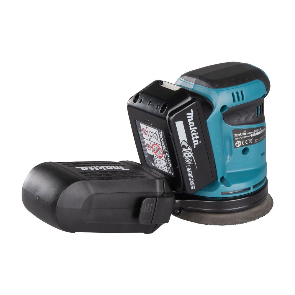 Makita Akku-Exzenterschleifer DBO180, 18V, 125mm, 7.000-11.000 min-1, 2,8mm Schwingkreis... MAKITA-DBO180Z  (Abb. 7)