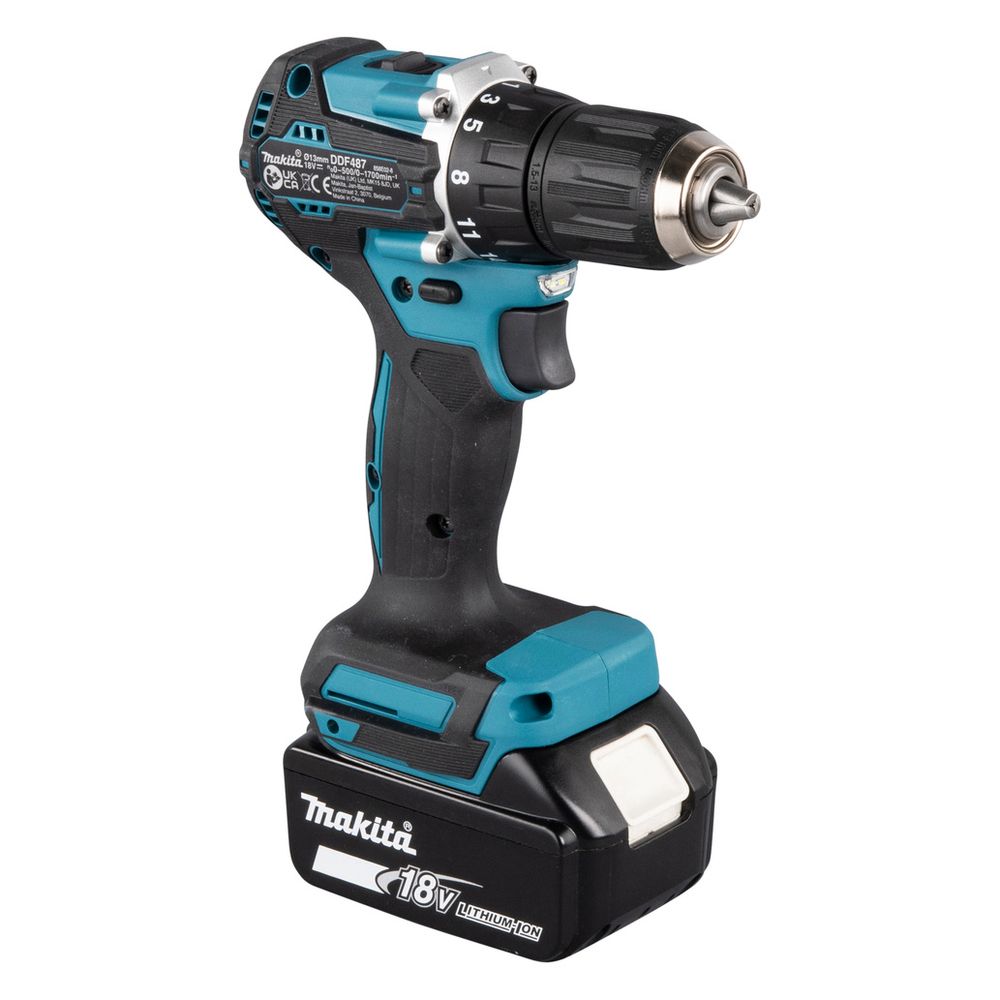 Makita Akku-Bohrschrauber DDF487Z, 18V 40Nm 0-1.700 min-1, 1,3kg... MAKITA-DDF487Z 0088381736558 (Abb. 8)