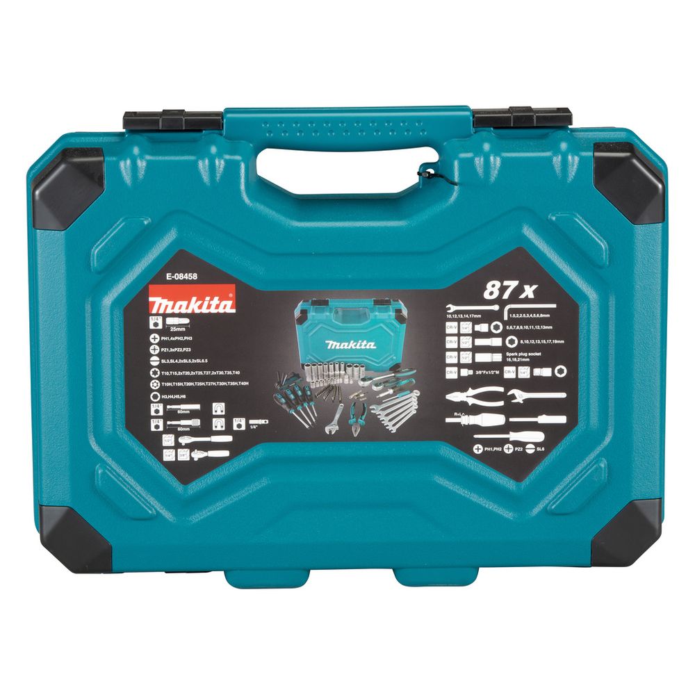 Makita Werkzeugsatz E-08458, 87-teilig, Chrom-Vanadium-Stahl... MAKITA-E-08458 0088381575638 (Abb. 2)