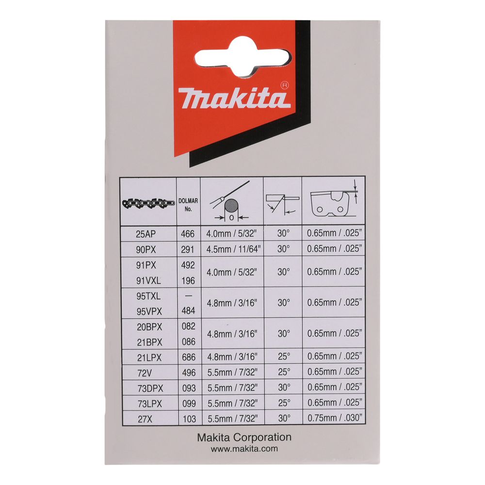Makita Sägekette 191H02-6, 350mm, 1,1mm, 3/8", 52 TG... MAKITA-191H02-6  (Abb. 4)