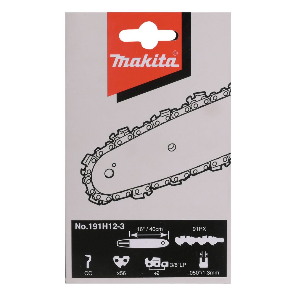 Makita Sägekette 91PX 191H12-3, 400mm, 3/8... MAKITA-191H12-3 0088381562980 (Abb. 2)