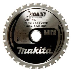 Makita Kreissägeblatt Specialized Metal B-47036, 150x1,5x20mm, 32 Zähne, Stahl... MAKITA-B-47036 0088381454247 (Abb. 1)