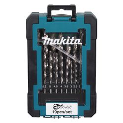 Makita Bohrer-Set D-78352, 1-10mm, HSS-GS, 19-teilig... MAKITA-D-78352  (Abb. 1)