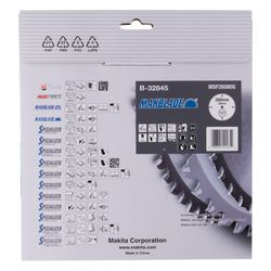 Makita Kreissägeblatt MAKBLADE B-32845, 260mm, 30mm, 80 Zähne, 2,3mm Schnittbreite, 5 Grad Zahnwinke... MAKITA-B-32845  (Abb. 1)