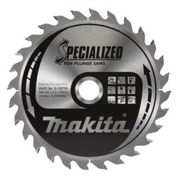Makita Kreissägeblatt Specialized B-56758, 165x20mm, 28 Zähne, Holz/Aluminium... MAKITA-B-56758  (Abb. 1)