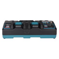 Makita Doppel-Schnellladegerät XGT DC40RB, 40V, Ladezustandsanzeige... MAKITA-191N09-8 0088381579117 (Abb. 1)