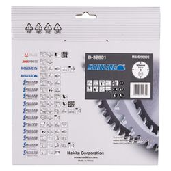 Makita Kreissägeblatt MAKBLADE B-32801, 260x30mm, 60 Zähne, Holz... MAKITA-B-32801  (Abb. 1)