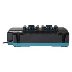 Makita Doppel-Schnellladegerät XGT DC40RB, 40V, Ladezustandsanzeige... MAKITA-191N09-8 0088381579117 (Abb. 1)