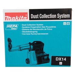 Makita Staubabsaugung DX14, Bohr-ø 28mm, Bohrtiefe 260mm, 400ml, 1,6kg... MAKITA-191E60-4 0088381560108 (Abb. 1)