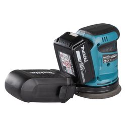 Makita Akku-Exzenterschleifer DBO180, 18V, 125mm, 7.000-11.000 min-1, 2,8mm Schwingkreis... MAKITA-DBO180Z  (Abb. 1)