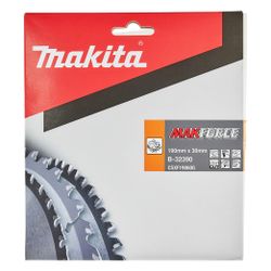 Makita Kreissägeblatt MAKFORCE B-32390, 190mm 30mm 60 Zähne 2,2mm Schnittbreite 15 Grad Zahnwinkel... MAKITA-B-32390  (Abb. 1)