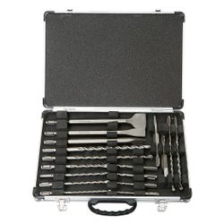Makita Hammerbohrer- und Meißel-Set, 17-teilig, SDS-Plus, 2-Schneider, D-42444... MAKITA-D-42444 0088381404907 (Abb. 1)