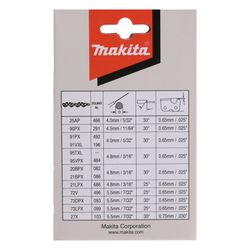Makita Sägekette 191H02-6, 350mm, 1,1mm, 3/8", 52 TG... MAKITA-191H02-6  (Abb. 1)