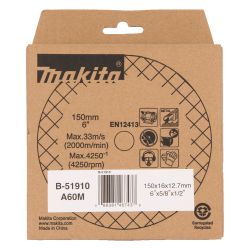 Makita Schleifstein B-51910, 150x16x12,7mm, Körnung 60... MAKITA-B-51910  (Abb. 1)