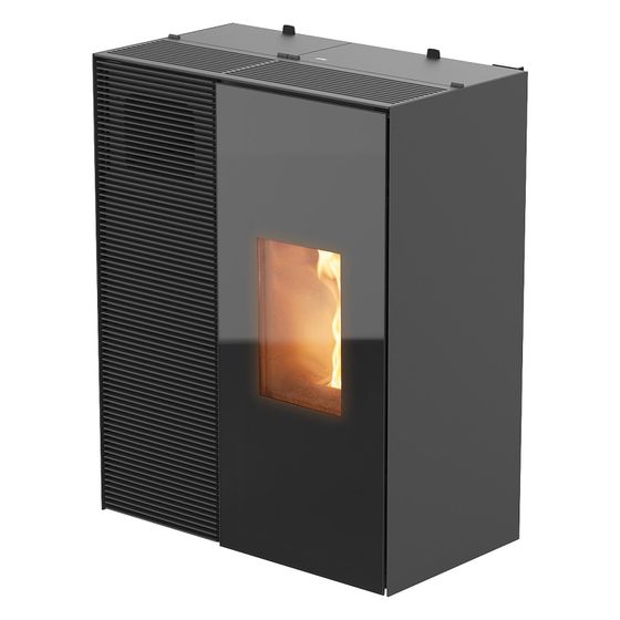 MCZ Pelletofen EIKO 365, 6kW, Stahl/Glas, Schwarz
