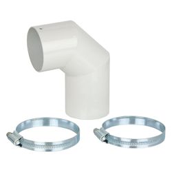 MCZ Anschlussbogen 90 Grad Comfort Air, 60mm, inkl. 2 Rohrschellen... MCZ-4009011 8018459107289 (Abb. 1)