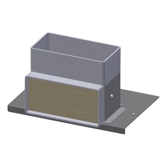 Meltem Adapter Flachkanalanschluss M-WRG-MB/FKA 110x54mm, für das Montageset