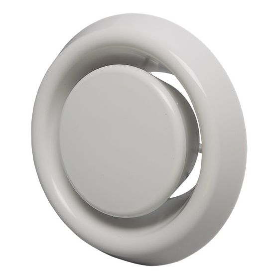 Meltem Tellerventil Abluft M-WRG-II TVA-2, DN 100 Polypropylen, Weiß (RAL 9016)